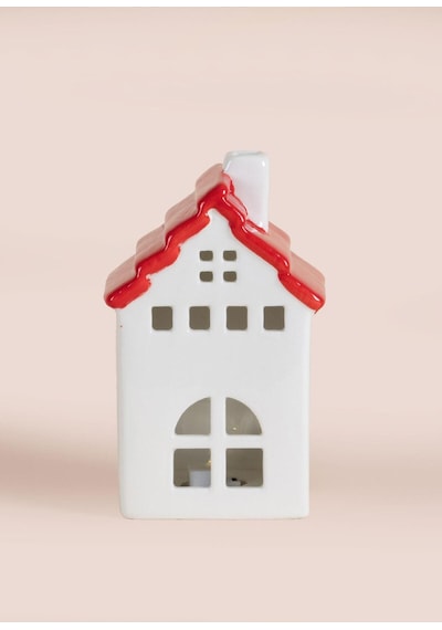 The Mia Dekoratif Led Işıklı Yılbaşı Evi 10x7x16 Cm Sus0119