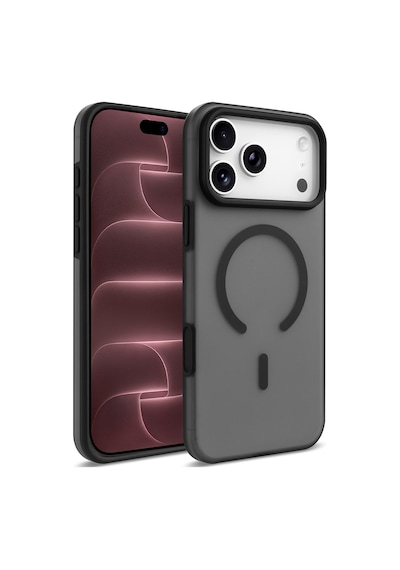 Apple İphone 17 Pro Max Kılıf M-safe Şarj Özellikli Kuin Kapak Siyah