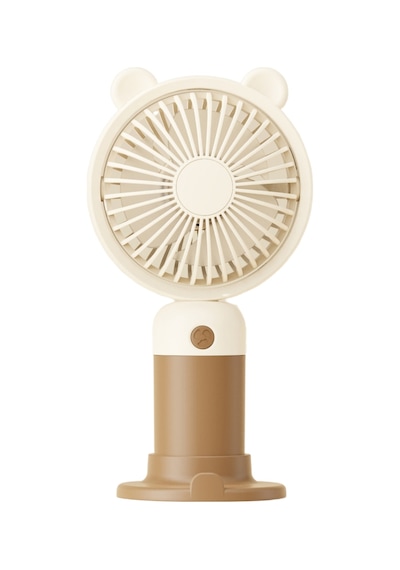 Taşınabililir Mini Usb Şarjlı 3 Kademeli El Masaüstü Vantilatör Fan Soğutucu Ym88216 Kahverengi