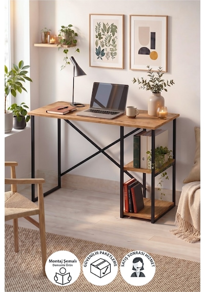 110x50 Cm 2 Raflı Çalışma Masası Bilgisayar Masası Ofis Masası Ders Masası Ümit Çam 110x50 Cm 2 Raflı Çalışma Masası Bilgisayar Masası Ofis Masası Ders Masası Ümit Çam