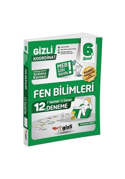 Gizli Yayınları 6. Sınıf Fen Bilimleri 12'li Deneme-meb Gibi Sordu