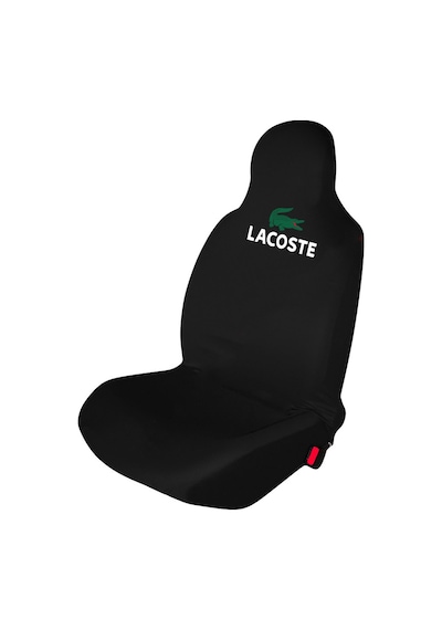 Lacoste Baskılı - Oto Ön Ve Arka Koltuk Kılıfı Penye Universal - Siyah