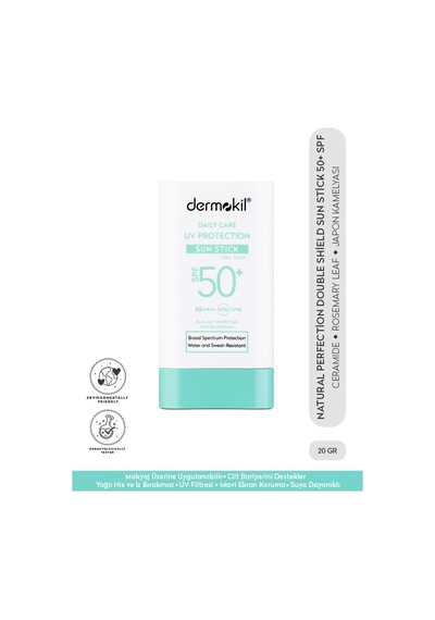 Dermokil Natural Perfection Double Shield Sun Stick 50+ Spf 20 Gr Sku: Smg8690010487001 Açık Bej