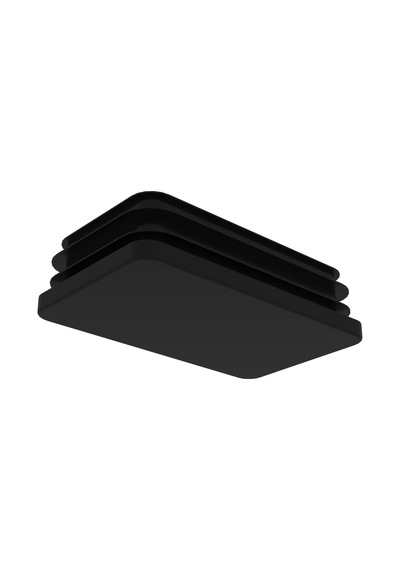 Cateksss 60x100 Mm Profil İçin Kademeli İçe Geçme Profil Tapası, Profil Kapak, Profil Tapa Siyah - 48 Li Paket