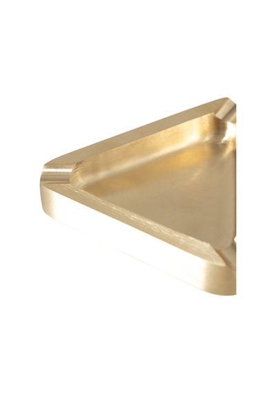 Mudo Home Üçgen Pirinç Küllük 10cm