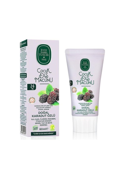 Doğal Karadut Özlü Diş Macunu 2-6 Yaş 60 Ml