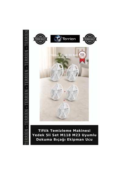 Tiftik Temizleme Makinesi Yedek 5li Set M118 M23 Uyumlu Dokuma Bıçağı Ekipman Ucu