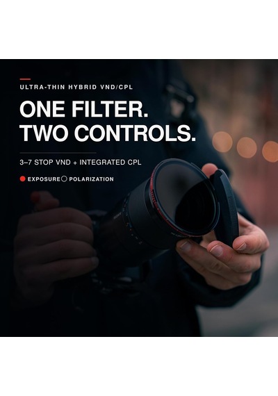 77mm Dişli Hibrit Değişken Nd/cpl Filtre 3 İla 7 Durdurma - Sinematik Fotoğraf Ve Videografi