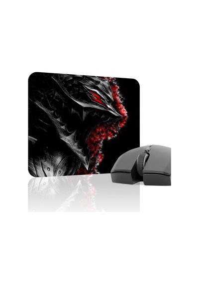 Berserk Kaymaz Dikişli Kauçuk Oyuncu Mousepad V4 - 22x18 Gaming Mouse Pad Fare Altlığı