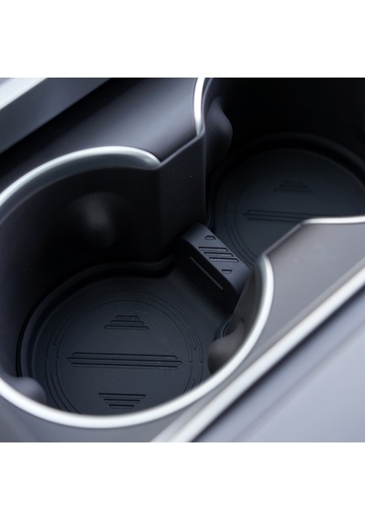 Tesla Juniper Orta Konsol Bardak Tutucu Alt Silikon Pedi Siyah