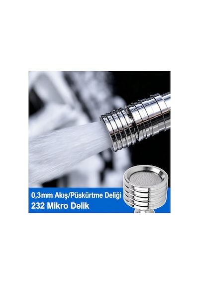 Robeve Bear Force Paslanmaz Çelik Sprey Nozul 1/4 Hızlı Bağlantılı 232 Mikro Delikli 0,3 Mm Basınçlı Su Püskürtme Başlığı, Oto Yıkama Tabancası Nozul Aparatı, Araç Bahçe Cam Ve Dış Mekan Temizliği