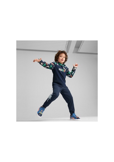 Puma X Playmobil Çocuk Hoodie Lacivert Lacivert