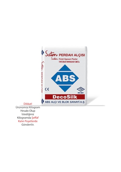 3 Kg Abs Saten Alçı Perdah Alçısı Tadilat Tamir Alçısı 3 Kg Saten Alçı
