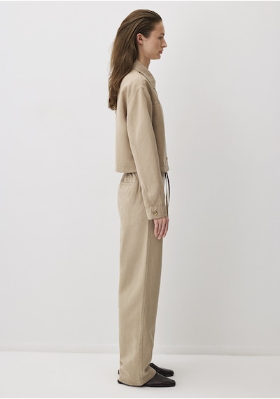 Mavi - Kahverengi Tencel Tm Lyocell Karışımlı Pantolon 1011012-70361 Kahverengi