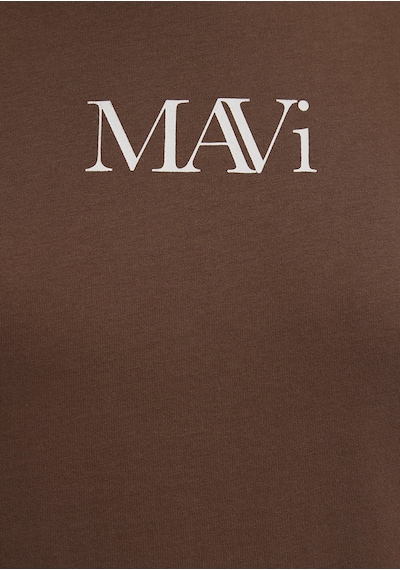 Mavi - Mavi Logo Baskılı Kahverengi Tişört 1611594-70243 Kahverengi