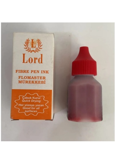 Lord Flomaster Permanent Mürekkebi Kırmızı 25ml