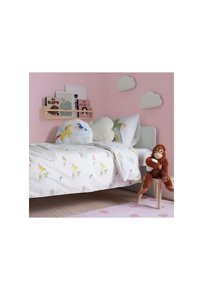 Ikea Barndrom Tek Kişilik Nevresim Takımı 150 X 200 Cm Beyaz - Sarı - Pembe - Açık Yeşil Çok Renkli