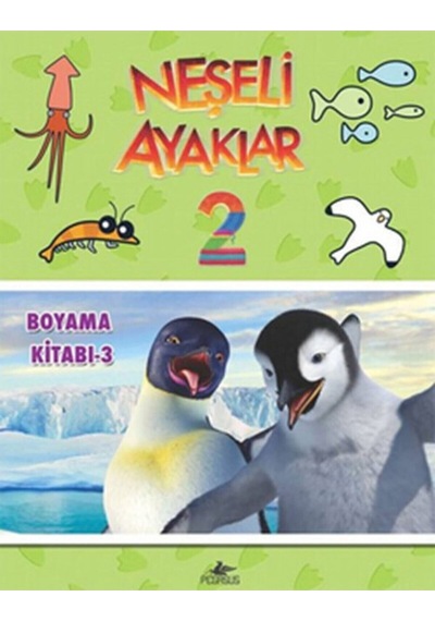 Neşeli Ayaklar 2 - Boyama Kitabı 3- Pegasus