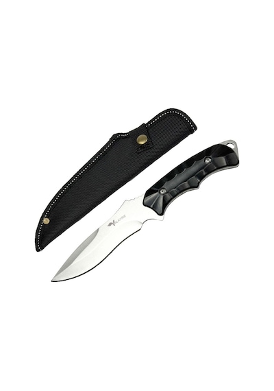 Valkyrie 26 Cm Büyük Boy Çelik Sabit Bıçak Outdoor Kamp Av Bıçağı + Kılıf Ergonomik Paslanmaz Çelik Gümüş Gümüş