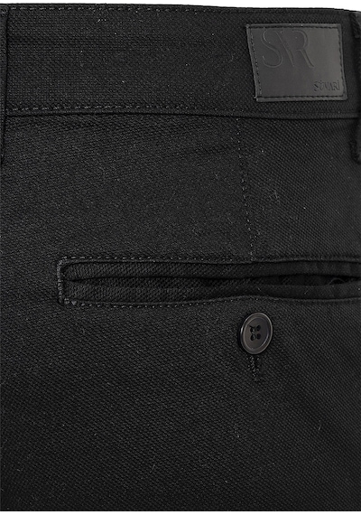 Süvari Siyah Slim Fit Armürlü Pantolon
