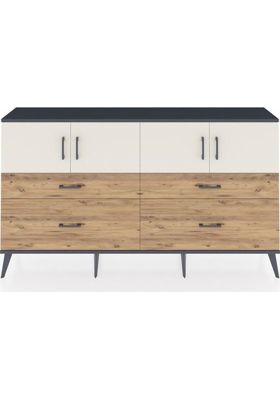 Arges Konsol 2 Raflı 4 Çekmeceli 4 Kapaklı 176x30x99 Antrasit-ayt Antrasit-aytaşı/çam Arges Konsol 2 Raflı 4 Çekmeceli 4 Kapaklı 176x30x99 Antrasit-ayt Antrasit-aytaşı/çam