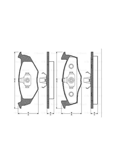 Volkswagen Polo 1.4tdı 1999-2009 Bosch Ön Balata 21866