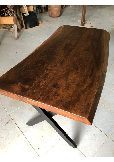 Bintaşmobilya Kütük Masa Ceviz Rengi 130X75.Cm
