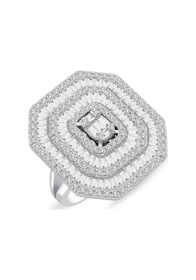 Lilarote 2.67 Ct Modern Tasarım Baget Kare Tektaş Yüzük