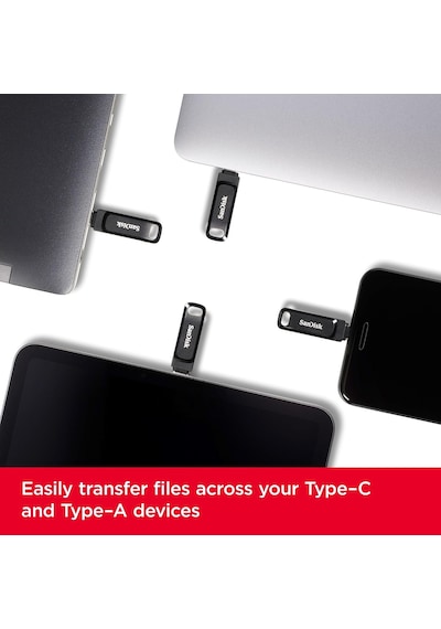 Sandisk 128gb Ultra Dual Drive Go Usb Type-c Flash Drive, Flash S