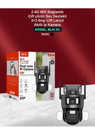 2.4g Wifi Kamera Çift Yönlü Ses Destekli