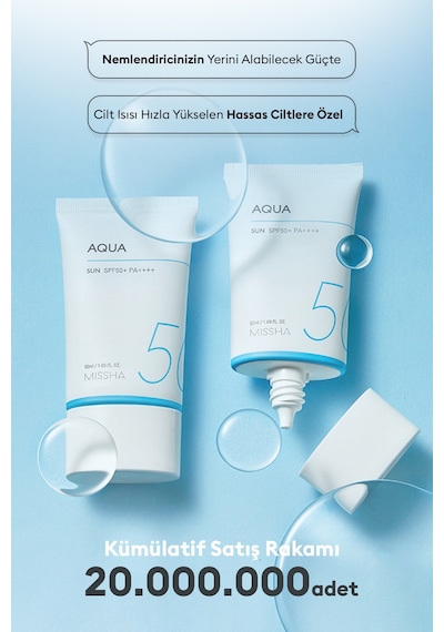 Missha Su Bazlı Nemlendirici Güneş Koruyucu Jel All Around Safe Block Aqua Sun Gel Spf50+/PA++++ 50 ML