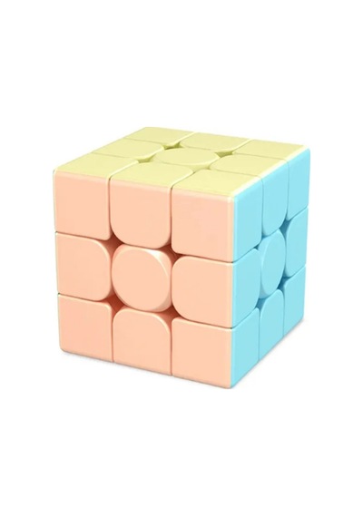 Macaron 3x3 Zeka Küpü - Hızlı Pürüzsüz Dönüş Profesyonel - Stickerless Pastel Renkli Sabır Küpü