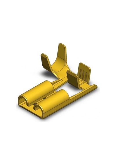 Sf1d Eğri 6.3mm Bayrak Dişi Faston Terminal 250 Adet