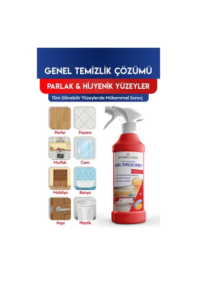 3x Konsantre Güçlü Formül Leke Çıkarıcı Sprey Temizleyici 500 Ml