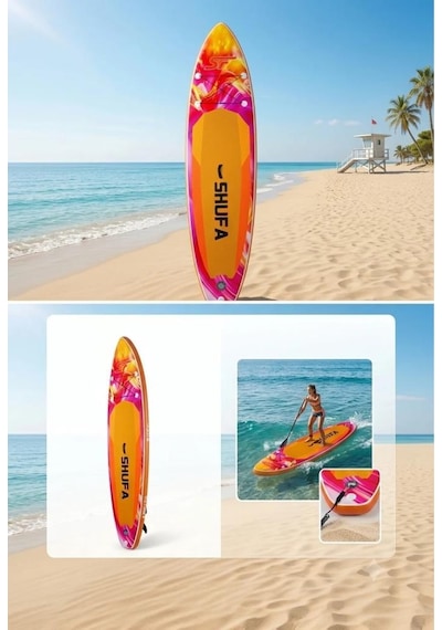 Shufa Şişme Sup Board/ Stand Up Paddle Board 320 81 15cm Full Set Mavi