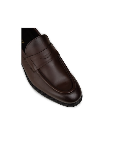 Deery Erkek Kahverengi Hakiki Deri Klasik Loafer - 02025mkhvc01 Kahverengi