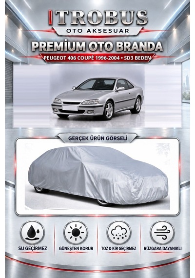 Peugeot 406 Coupé 1996-2004 Uyumlu Premium Araba Brandası Oto Branda Sd3 Beden