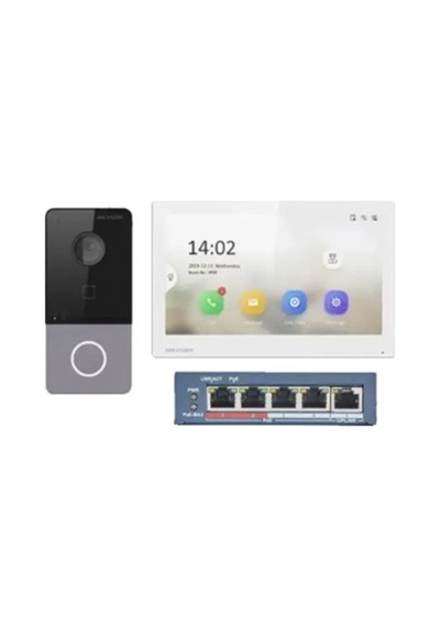 Hikvision Ds-kıs213 7" 4 Tellli Analog Video İnterkom Kit