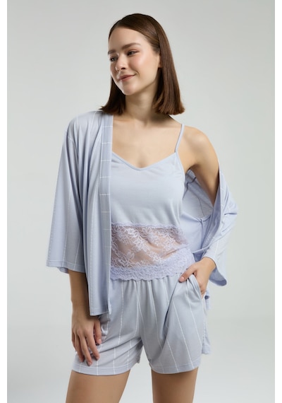 Pierre Cardin Kadın Mavi Sabahlık 5274-47486 mavi
