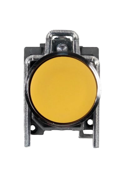 Schneider 22MM 1NA Metal Sarı Yaylı Buton - XB4BA51