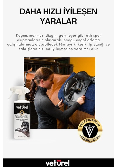 Veturel At Yara Ve Deri Bakım Spreyi 1000ml