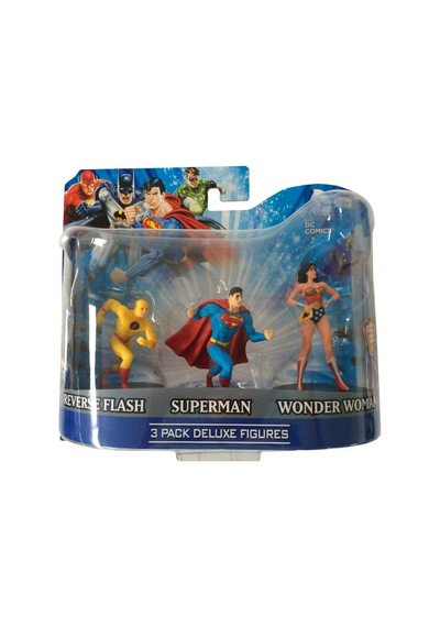 Dc Comics Superman Flash Wonder Woman 3Lü Figür Seti