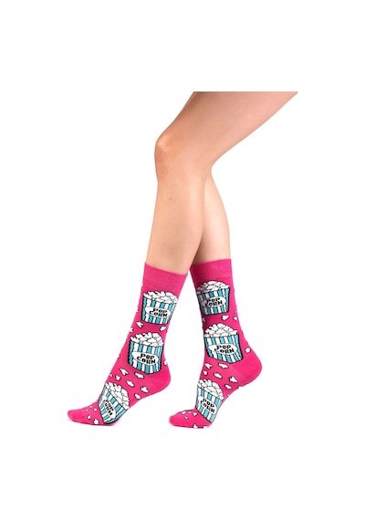 Ozzy Socks Kadın Çok Renkli Desenli Çorap 6'lı Beyaz