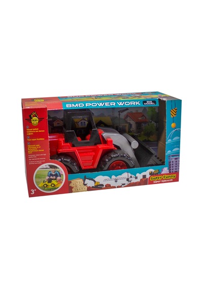 Kepçe Oyuncak Kepçe Dozer Kırmızı 40 Cm