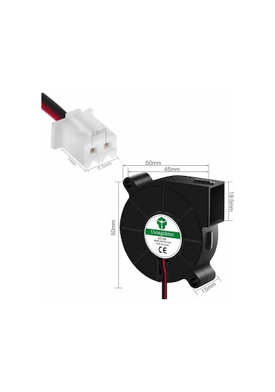 12v 5015 Salyangoz Fan