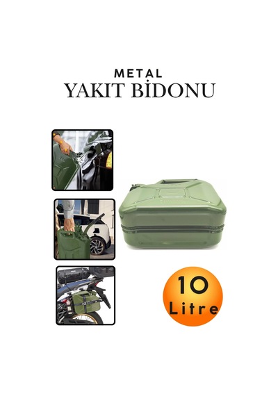 10 Litre Metal Yakıt Bidonu - Araç Bagaj Tipi Kalın Antisilikon Kompakt Benzin Mazot Deposu Tekne Motoru, Jeneratör Ve Çim Biçme İçin Sızdırmaz Yedek Yakıt Deposu Araç Motorsiklet Yakıt Taşıma Bidonu 10 Litre Metal Yakıt Bidonu - Araç Bagaj Tipi Kalın Antisilikon Kompakt Benzin Mazot Deposu Tekne Motoru, Jeneratör Ve Çim Biçme İçin Sızdırmaz Yedek Yakıt Deposu Araç Motorsiklet Yakıt Taşıma Bidonu