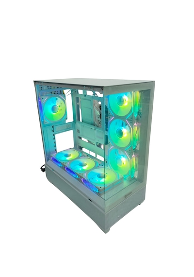 Zoko Alpha 7x120mm Argb Fan+kontrolcü+kumanda Pc Boş Beyaz Kasa
