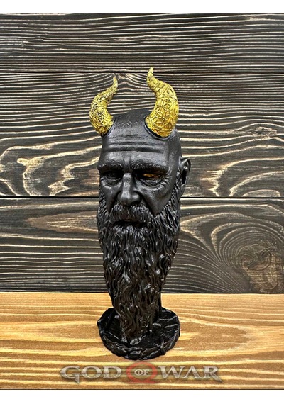 God Of War Ragnarok Kratos Mimir 20cm Siyah Renk Polyester Figür