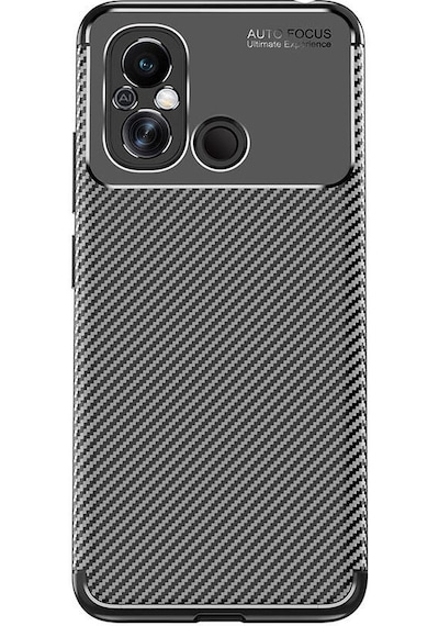Xiaomi Redmi 12c Kılıf Karbon Silikon Case Kapak