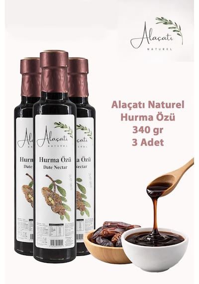 Alaçatı Naturel Hurma Özü 340 Gr 3 Adet 340 G